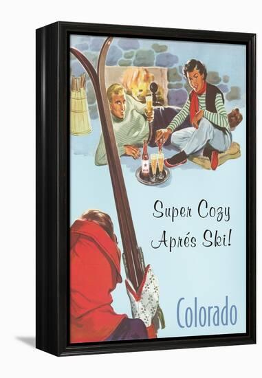 Super Cozy, Apres Ski-null-Framed Stretched Canvas