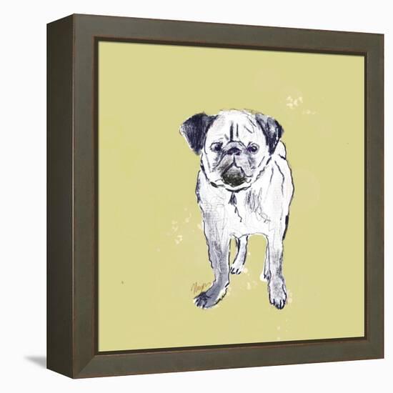 Super Cute Pug-Niya Christine-Framed Stretched Canvas