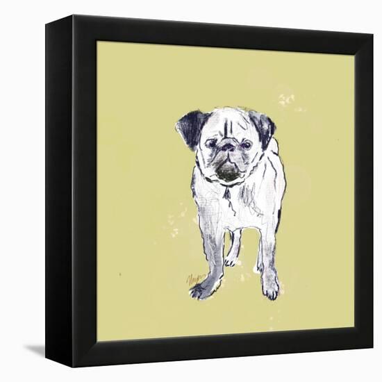 Super Cute Pug-Niya Christine-Framed Stretched Canvas