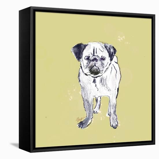 Super Cute Pug-Niya Christine-Framed Stretched Canvas
