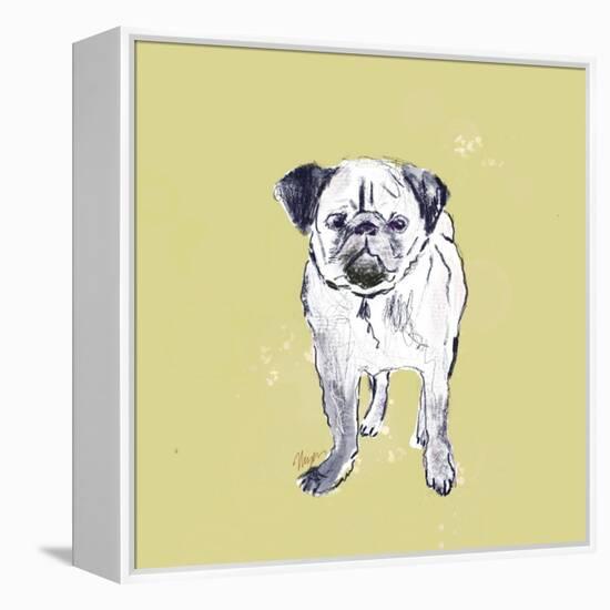 Super Cute Pug-Niya Christine-Framed Stretched Canvas