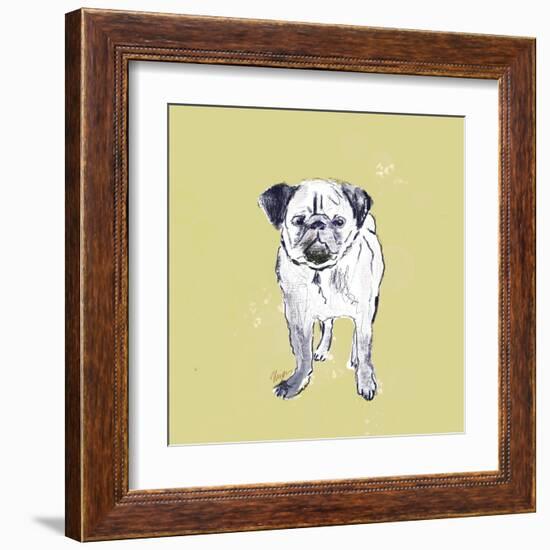 Super Cute Pug-Niya Christine-Framed Art Print