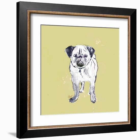 Super Cute Pug-Niya Christine-Framed Art Print