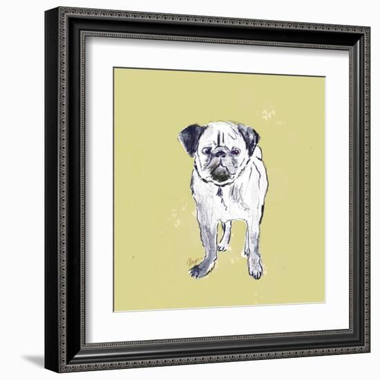 Super Cute Pug-Niya Christine-Framed Art Print