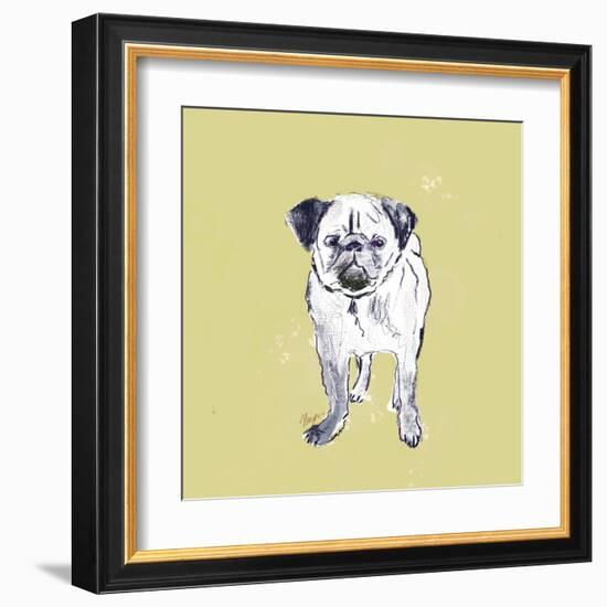 Super Cute Pug-Niya Christine-Framed Art Print