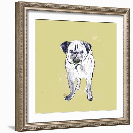 Super Cute Pug-Niya Christine-Framed Art Print