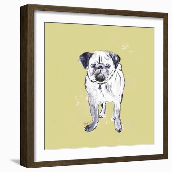 Super Cute Pug-Niya Christine-Framed Art Print