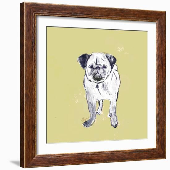 Super Cute Pug-Niya Christine-Framed Art Print