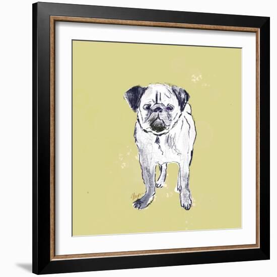 Super Cute Pug-Niya Christine-Framed Art Print