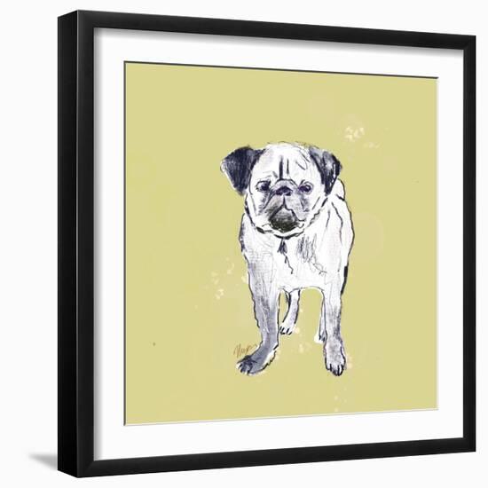 Super Cute Pug-Niya Christine-Framed Art Print
