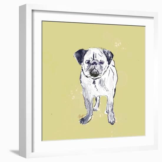 Super Cute Pug-Niya Christine-Framed Art Print