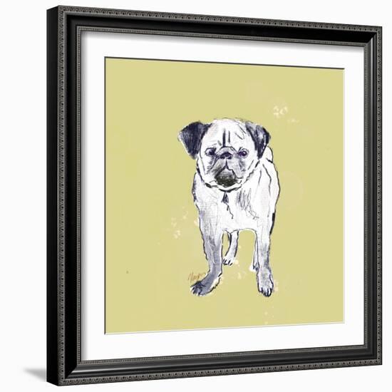 Super Cute Pug-Niya Christine-Framed Art Print