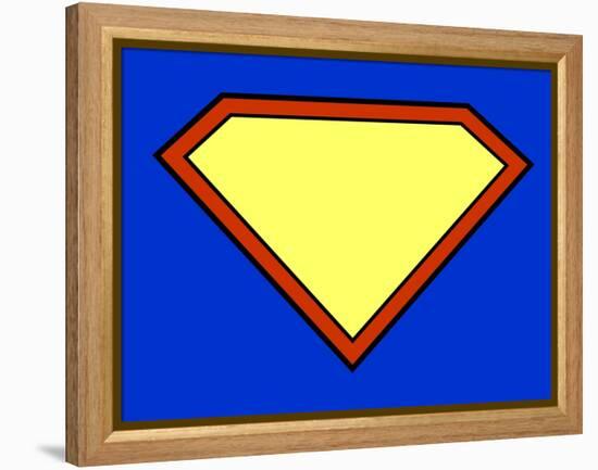 Super Hero Background-PiXXart-Framed Stretched Canvas