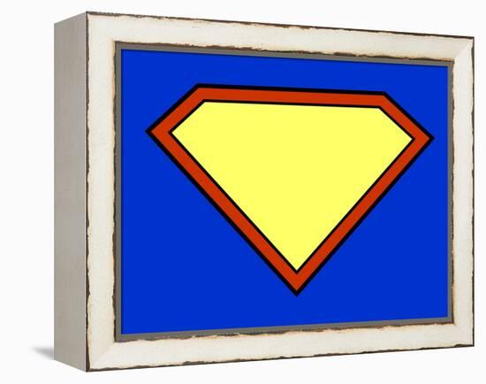 Super Hero Background-PiXXart-Framed Stretched Canvas