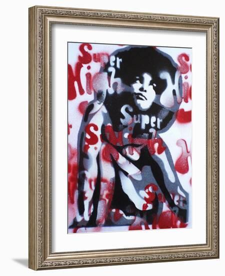 Super High-Abstract Graffiti-Framed Giclee Print