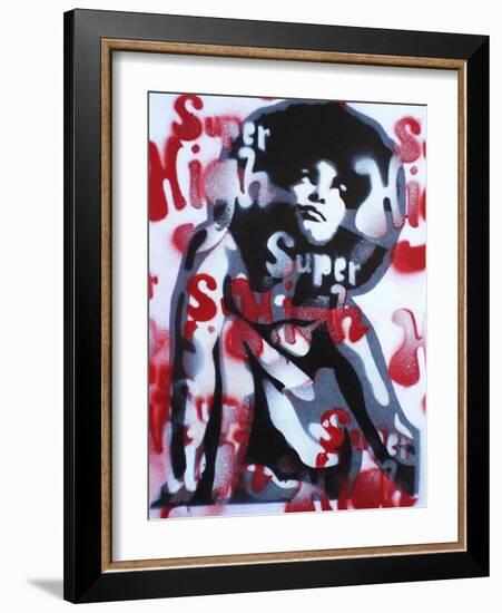 Super High-Abstract Graffiti-Framed Giclee Print