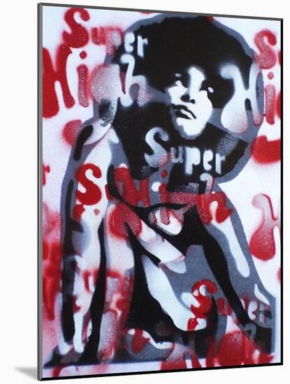 Super High-Abstract Graffiti-Mounted Giclee Print