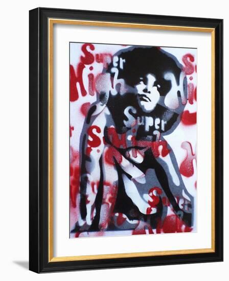 Super High-Abstract Graffiti-Framed Giclee Print