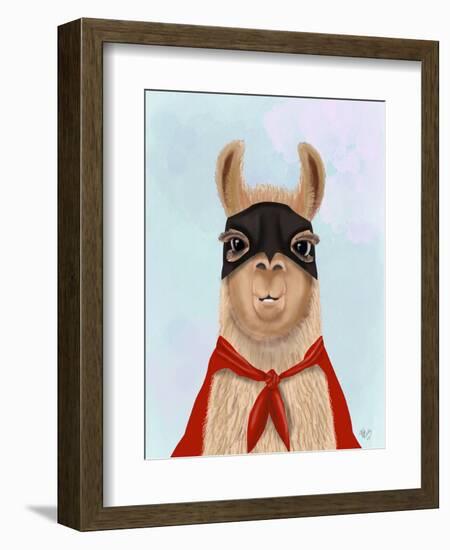 Super Llama-Fab Funky-Framed Art Print