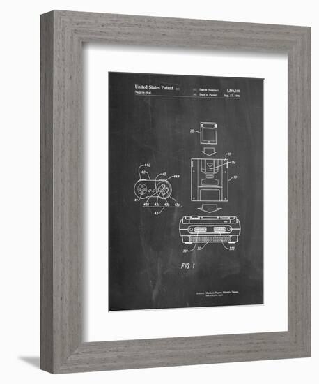 Super Nintendo Console Remote and Cartridge Patent-Cole Borders-Framed Premium Giclee Print