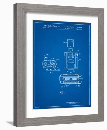 Super Nintendo Console Remote and Cartridge Patent-Cole Borders-Framed Art Print