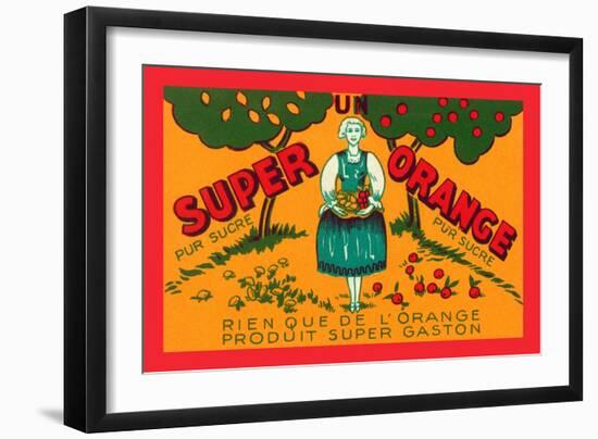 Super Orange-null-Framed Art Print