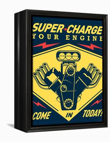 Super Racing-JJ Brando-Framed Stretched Canvas