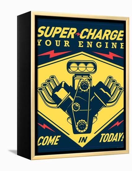 Super Racing-JJ Brando-Framed Stretched Canvas