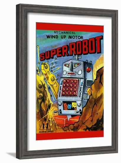 Super Robot--Framed Art Print