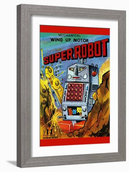 Super Robot-null-Framed Art Print