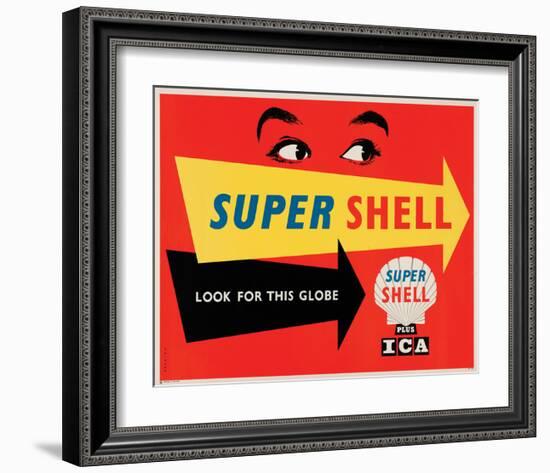 Super Shell Plus Ica-null-Framed Art Print