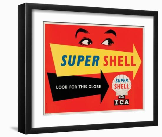 Super Shell Plus Ica-null-Framed Art Print