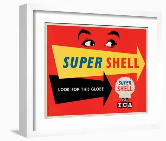 Super Shell Plus Ica-null-Framed Art Print