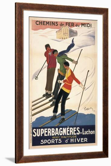 Superbagneres-Luchon, Sports d'Hiver-Leonetto Cappiello-Framed Art Print