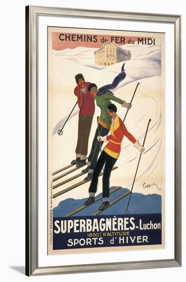 Superbagneres-Luchon, Sports d'Hiver-Leonetto Cappiello-Framed Art Print