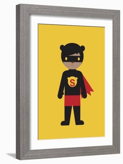 Superbear-Dicky Bird-Framed Giclee Print