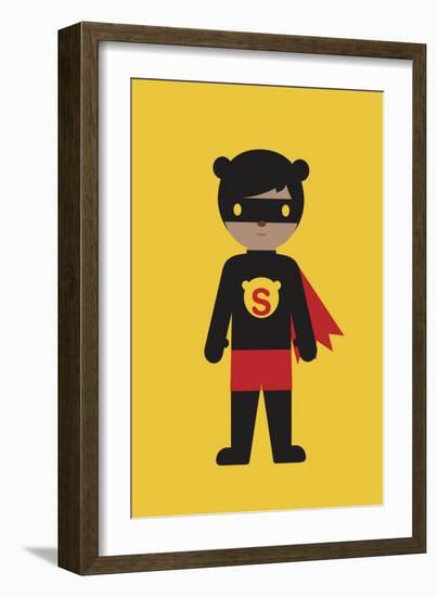 Superbear-Dicky Bird-Framed Giclee Print