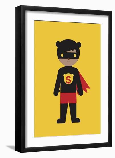 Superbear-Dicky Bird-Framed Giclee Print