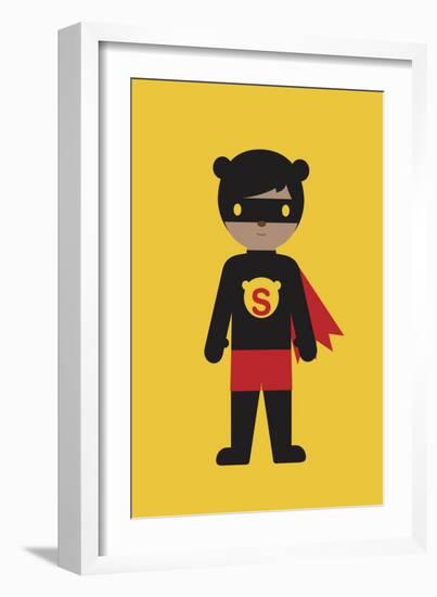 Superbear-Dicky Bird-Framed Giclee Print