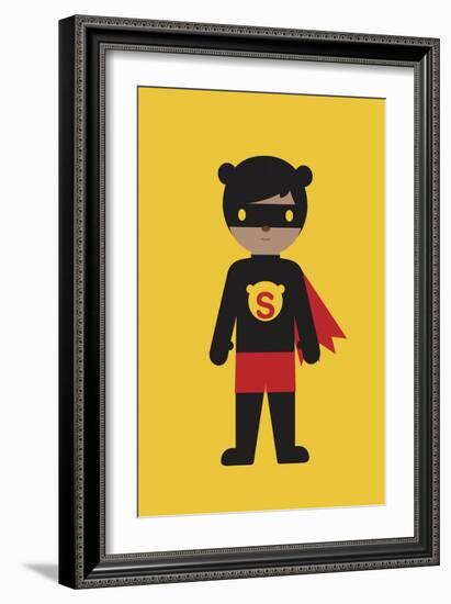 Superbear-Dicky Bird-Framed Giclee Print