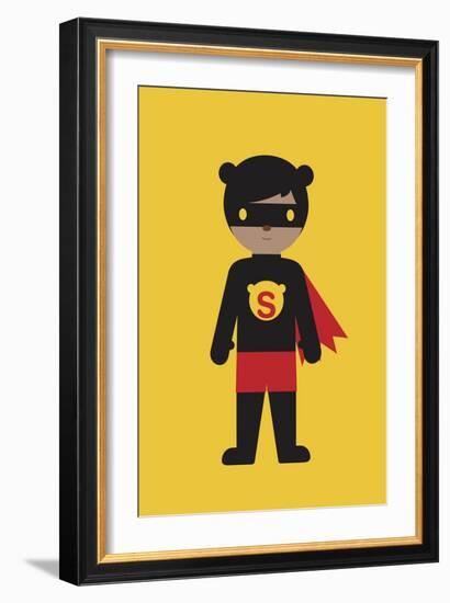 Superbear-Dicky Bird-Framed Giclee Print