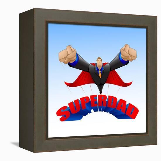 Superdad-stockshoppe-Framed Stretched Canvas