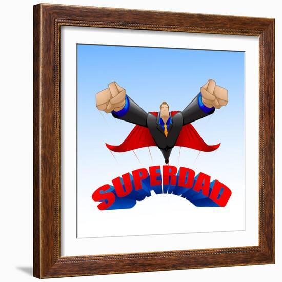 Superdad-stockshoppe-Framed Art Print