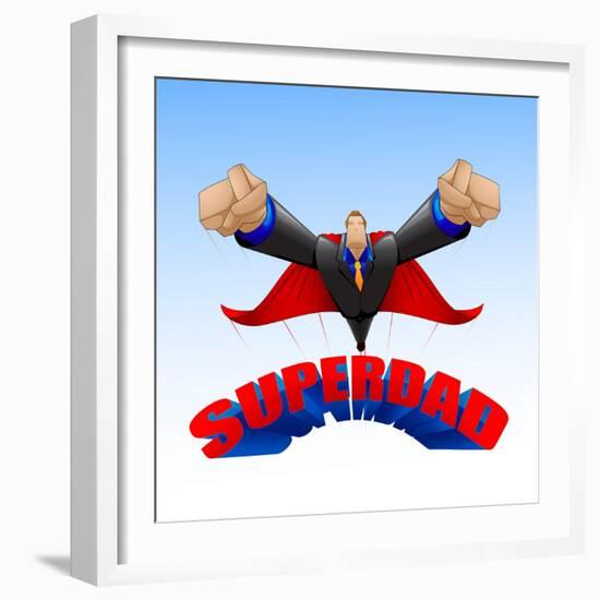 Superdad-stockshoppe-Framed Art Print