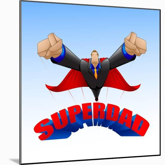 Superdad-stockshoppe-Mounted Art Print