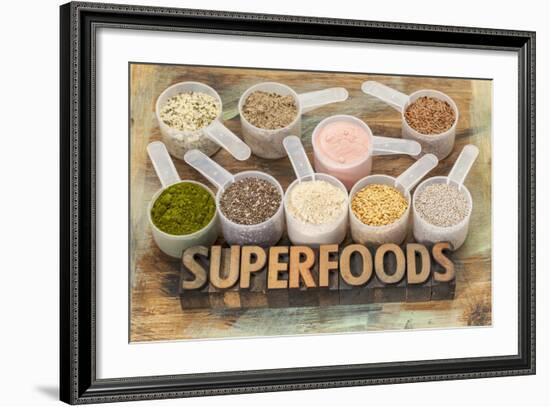 Superfoods Word-PixelsAway-Framed Photographic Print