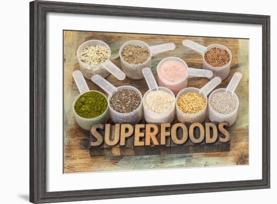 Superfoods Word-PixelsAway-Framed Photographic Print