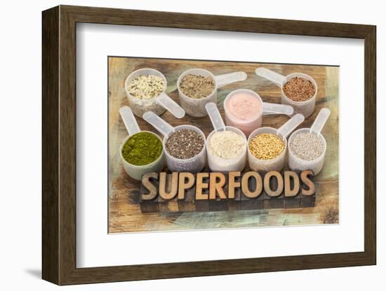 Superfoods Word-PixelsAway-Framed Photographic Print