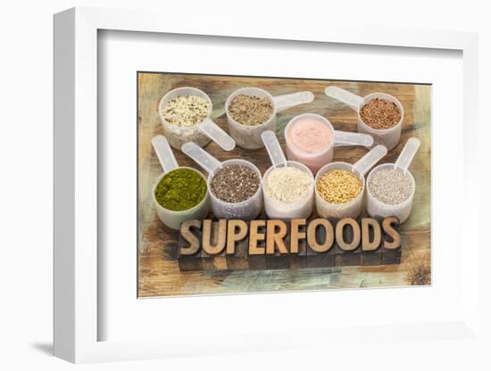 Superfoods Word-PixelsAway-Framed Photographic Print