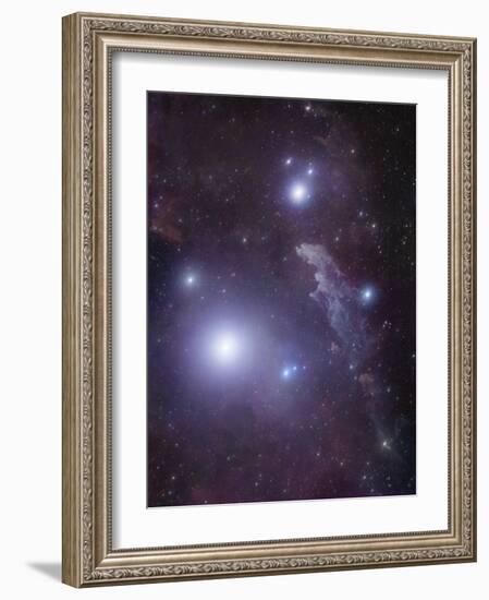 Supergiant Rigel and IC 2118 in Eridanus, Cederblad 41, the Witch Head Nebula-Stocktrek Images-Framed Photographic Print